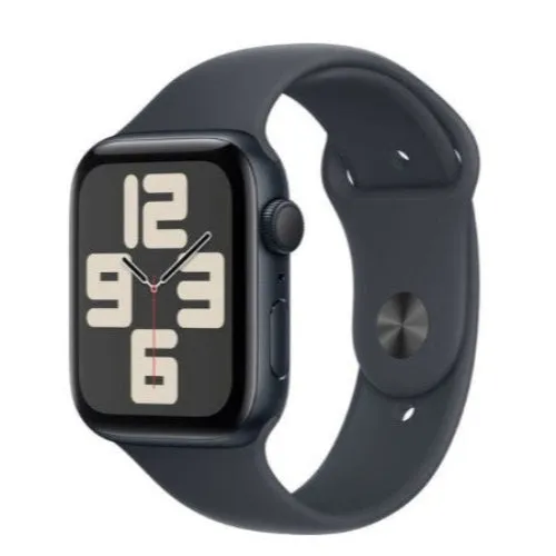 Apple Watch SE GPS 44mm Midnight Aluminium Case with Midnight Sport Band - M/L