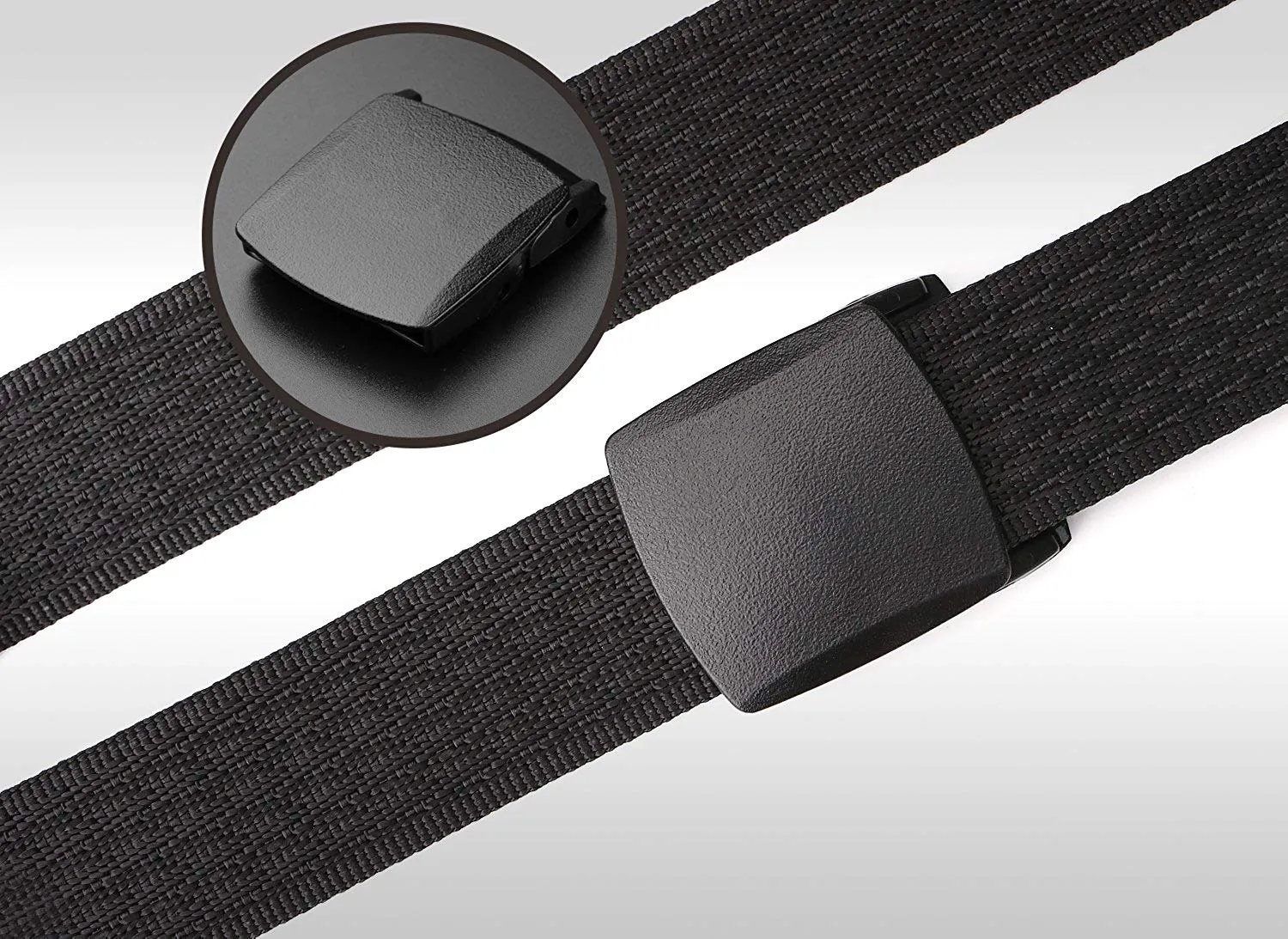 Nylon Canvas Breathable Military Tactical Men Waist Belt With Plastic Buckle  by JASGOOD