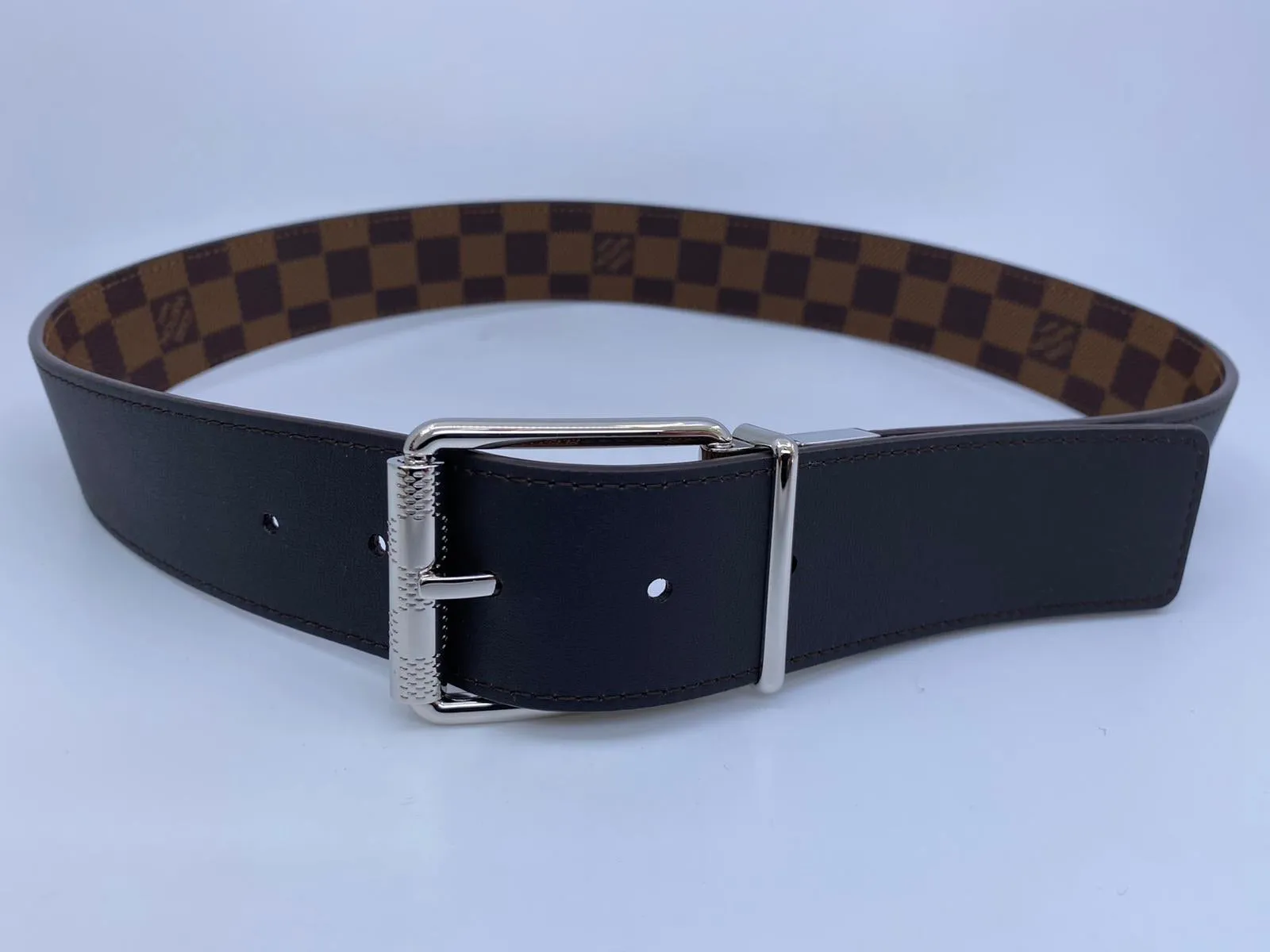 Reversible Damier Ebene Belt