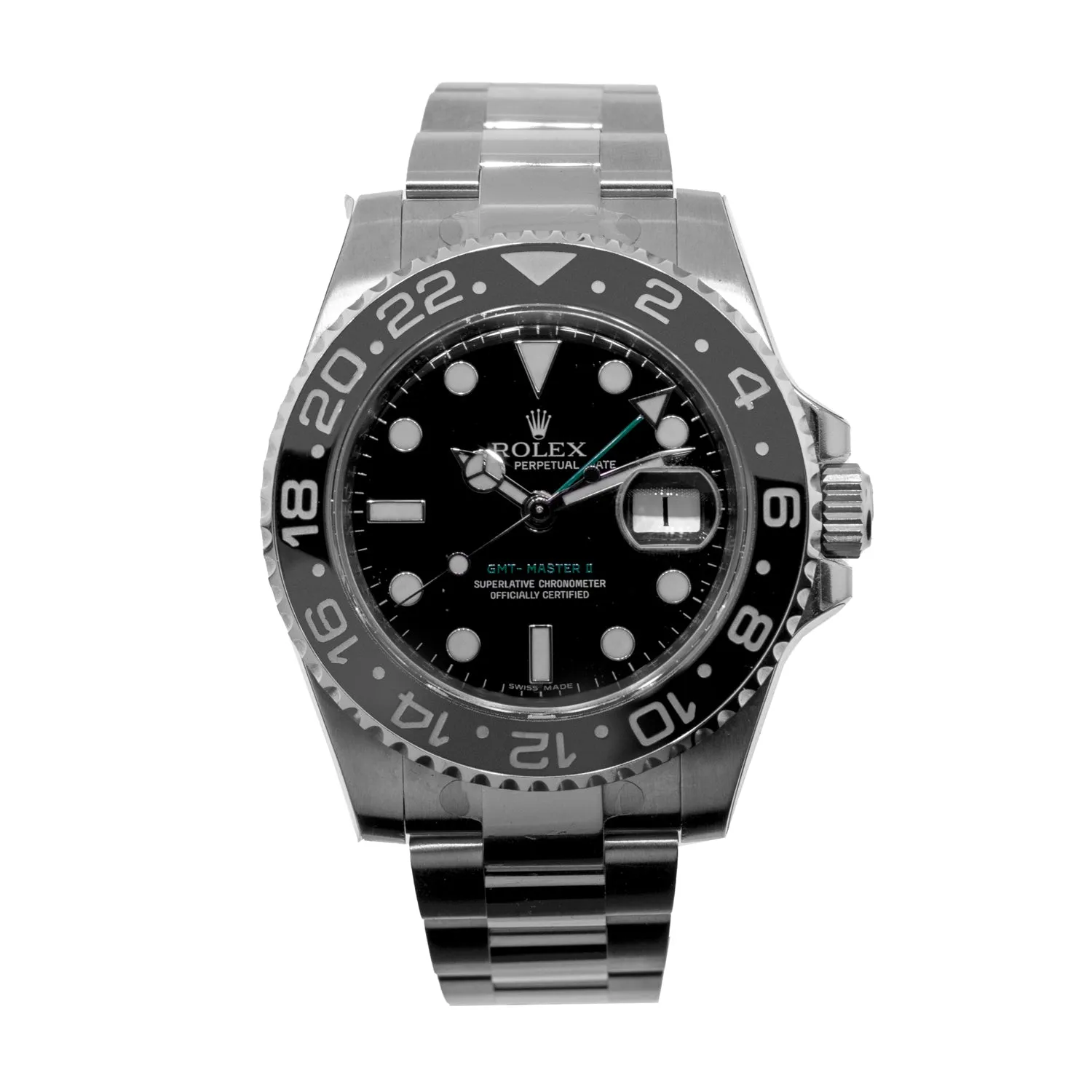 Rolex GMT-Master II New Old Stock 40mm Steel Black Dial & Black Ceramic Bezel 116710LN